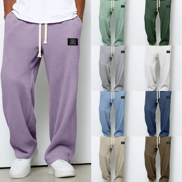 Hayes | Men’s Relaxed Fit Waffle-Knit Drawstring Lounge Pants