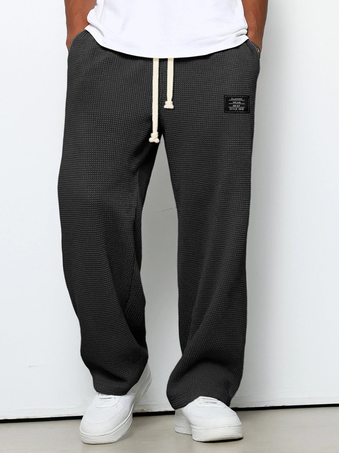 Hayes | Men’s Relaxed Fit Waffle-Knit Drawstring Lounge Pants