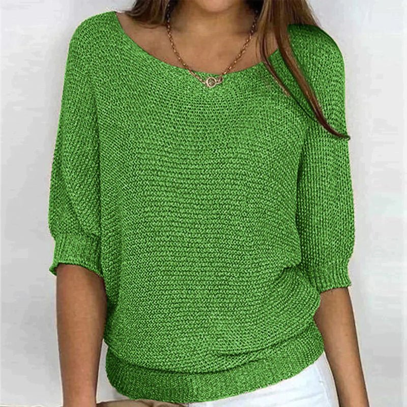 Ceryn | Relaxed Knit Shimmer Blouse