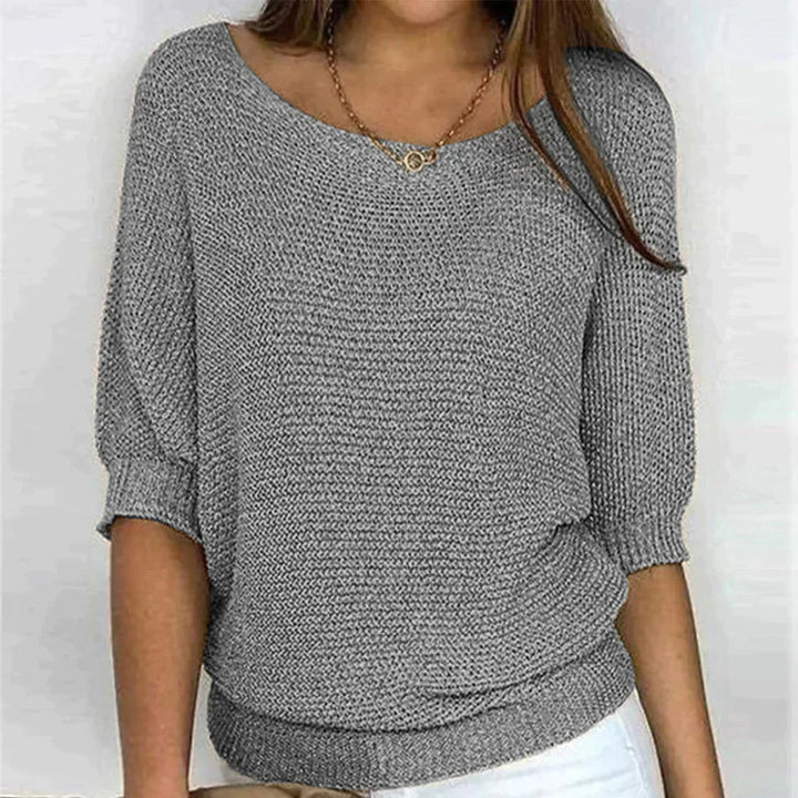 Ceryn | Relaxed Knit Shimmer Blouse