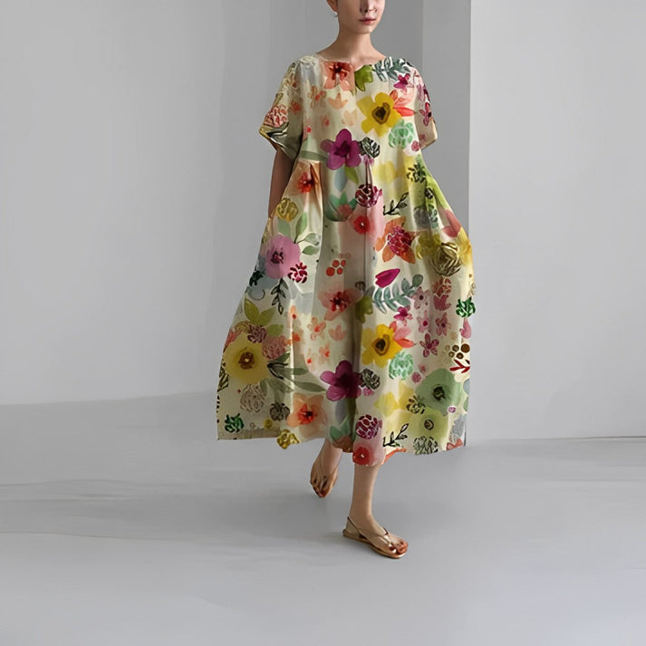 Floral Flowing Spring Dress