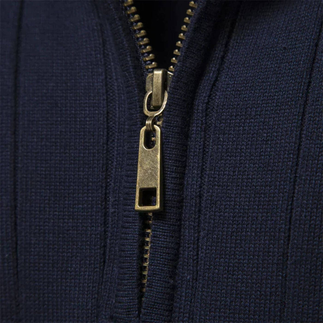 Alaric | Quarter-Zip Ribbed Sweater