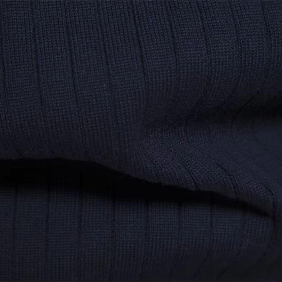 Alaric | Quarter-Zip Ribbed Sweater