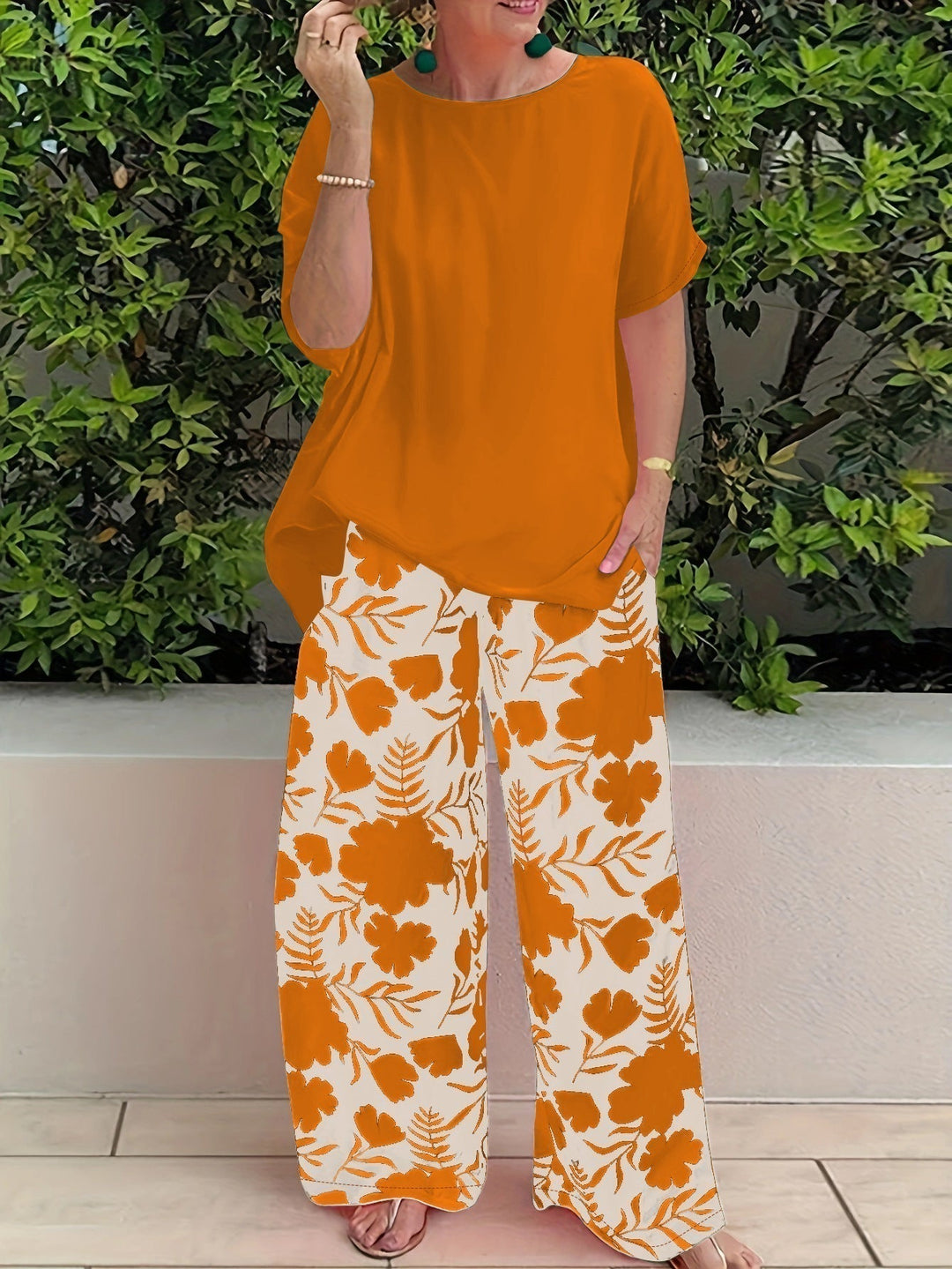 Serena | Floral Wide-Leg Trouser Set