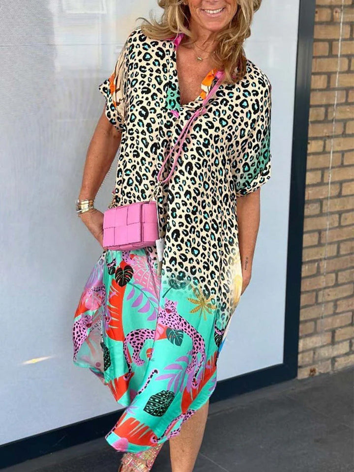 Lola | Bold Print Oversized Shirt Dress