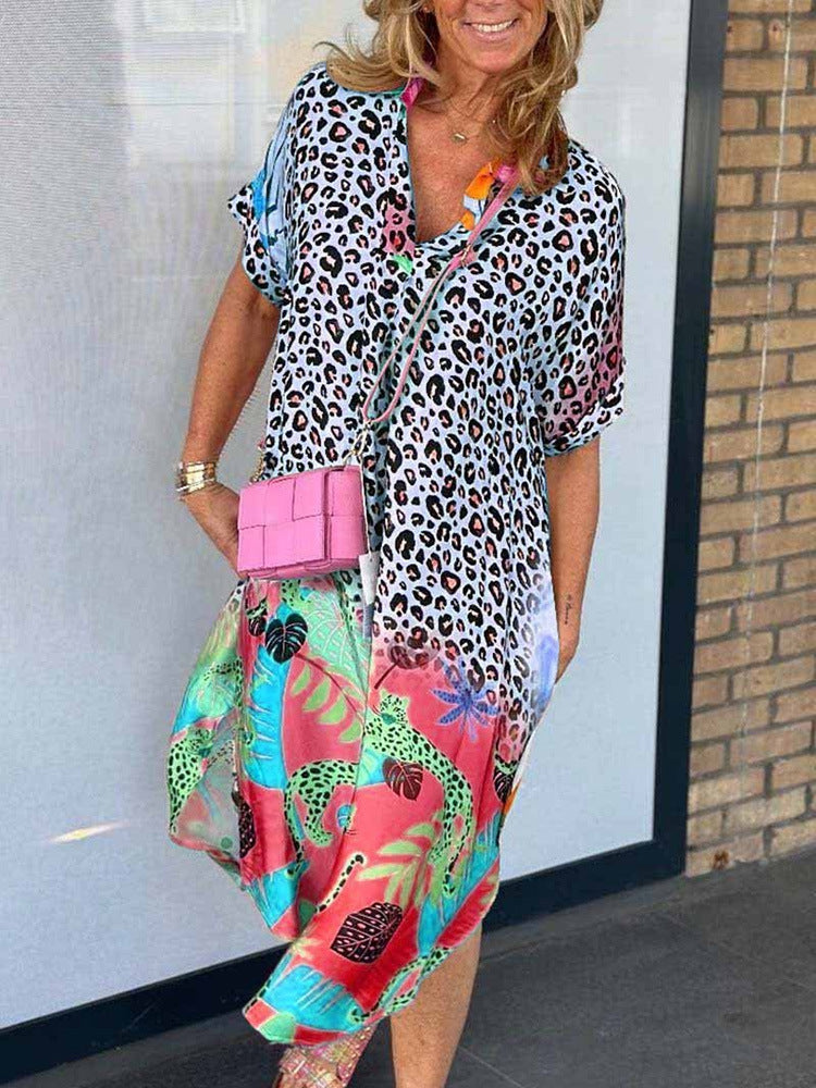 Lola | Bold Print Oversized Shirt Dress