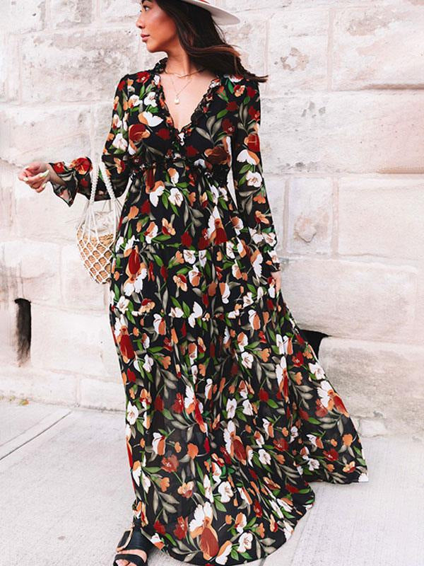 Aurelia | Women’s Floral Wedding Guest Maxi Dress