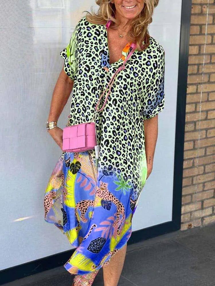 Lola | Bold Print Oversized Shirt Dress
