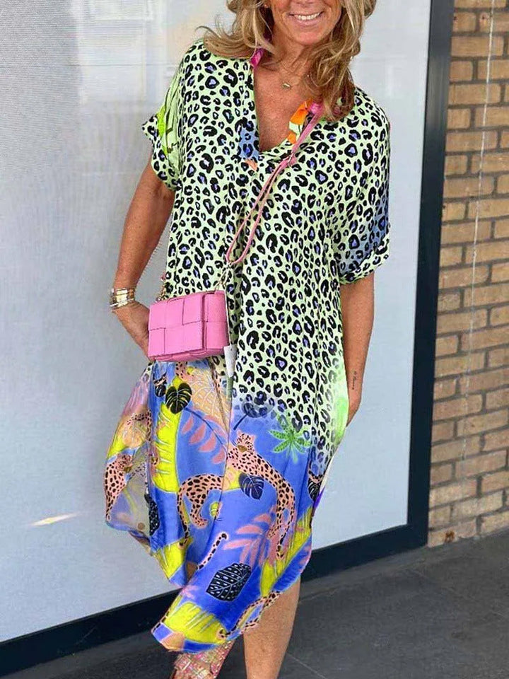 Lola | Bold Print Oversized Shirt Dress