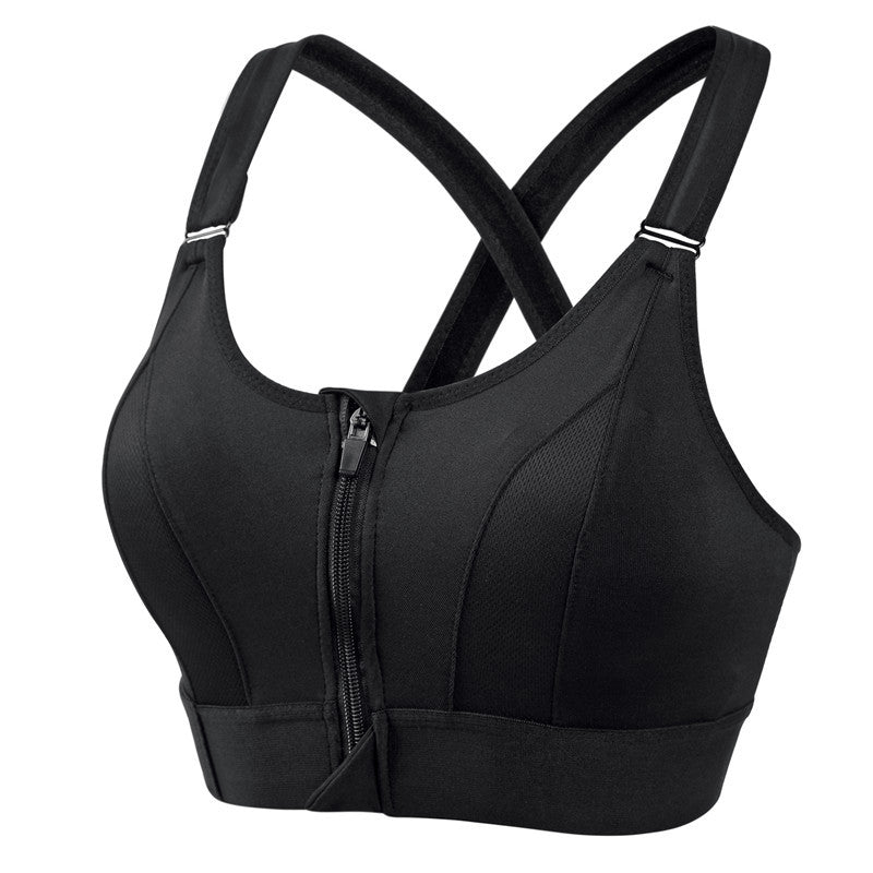 Lena | Supportive Zip Front Sports Bra