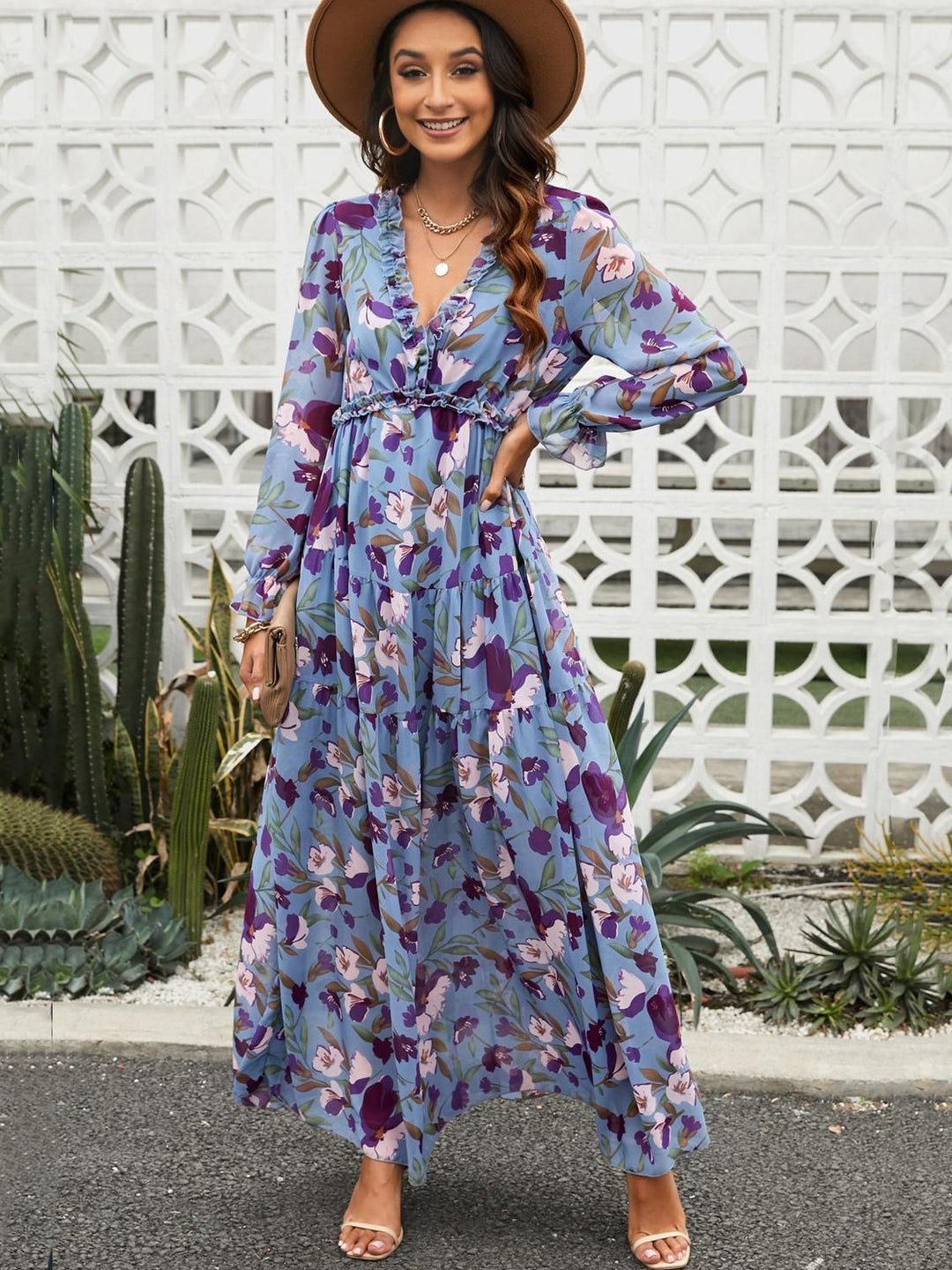 Aurelia | Women’s Floral Wedding Guest Maxi Dress