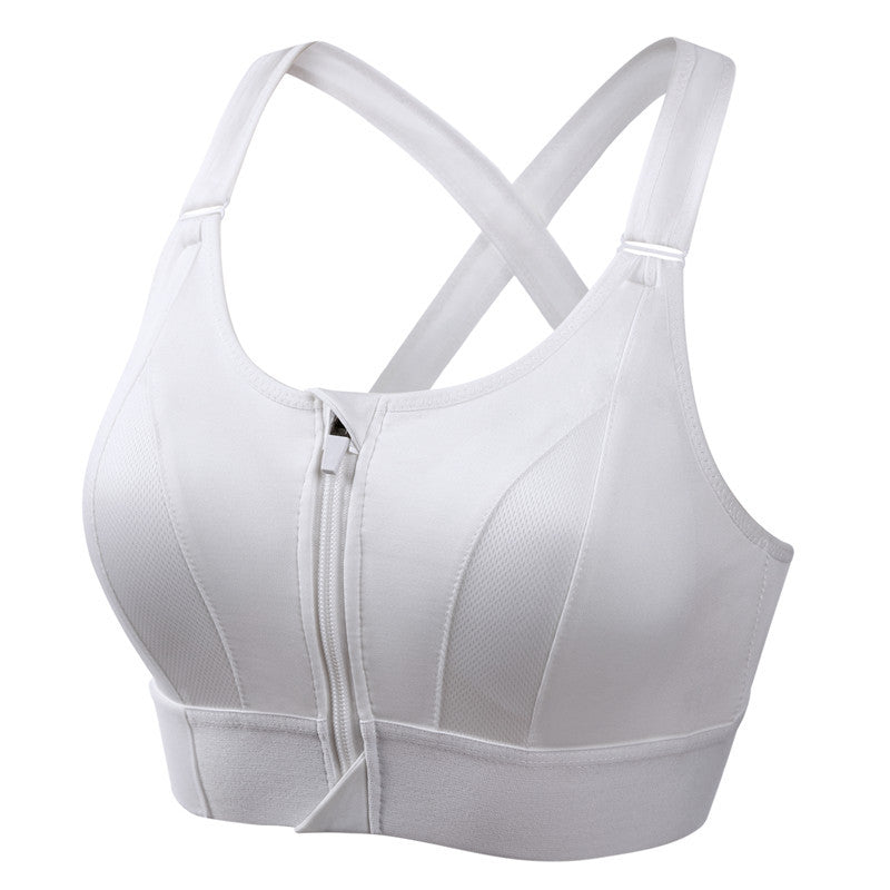 Lena | Supportive Zip Front Sports Bra