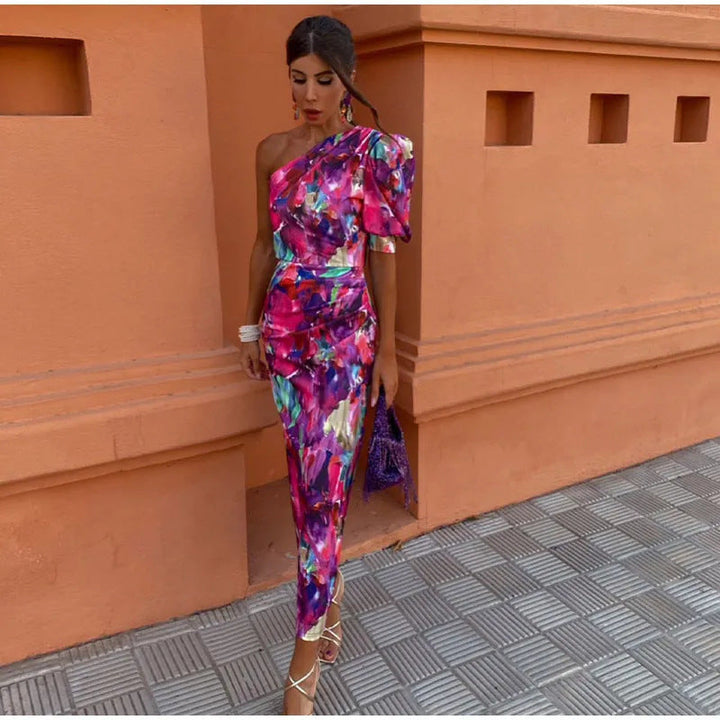 Zaria | Bold One-Shoulder Evening Dress