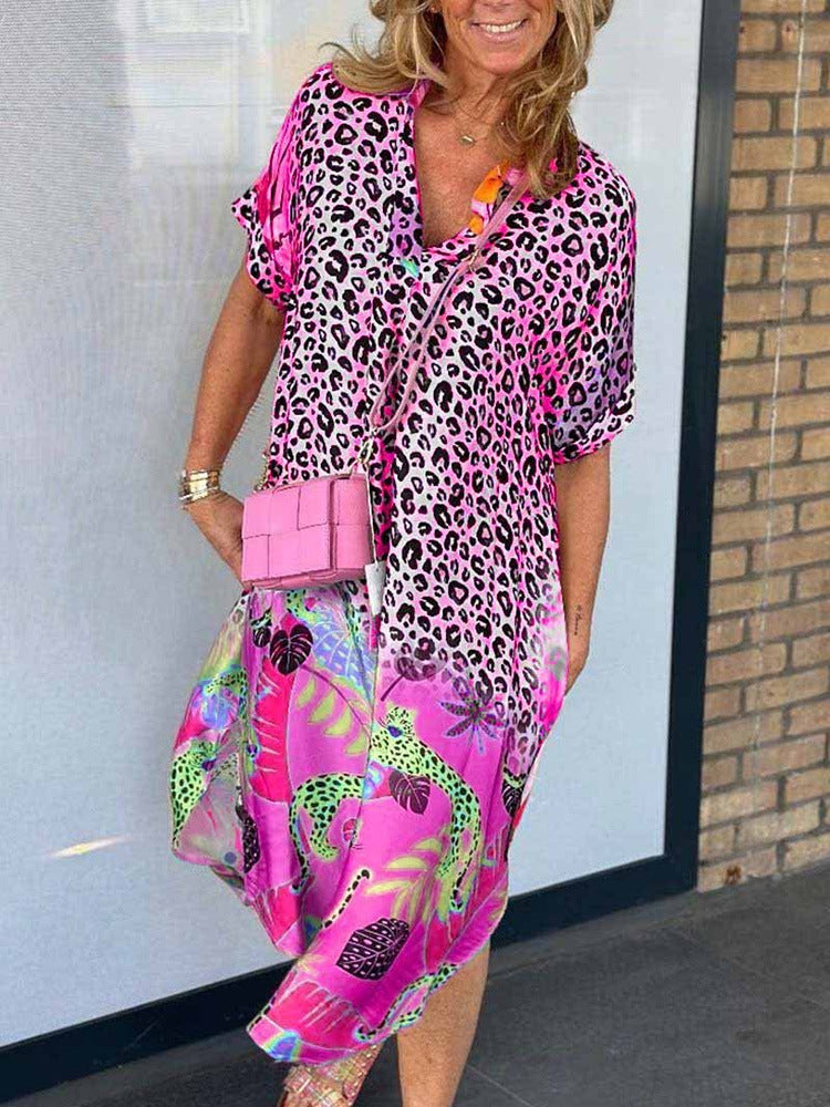 Lola | Bold Print Oversized Shirt Dress