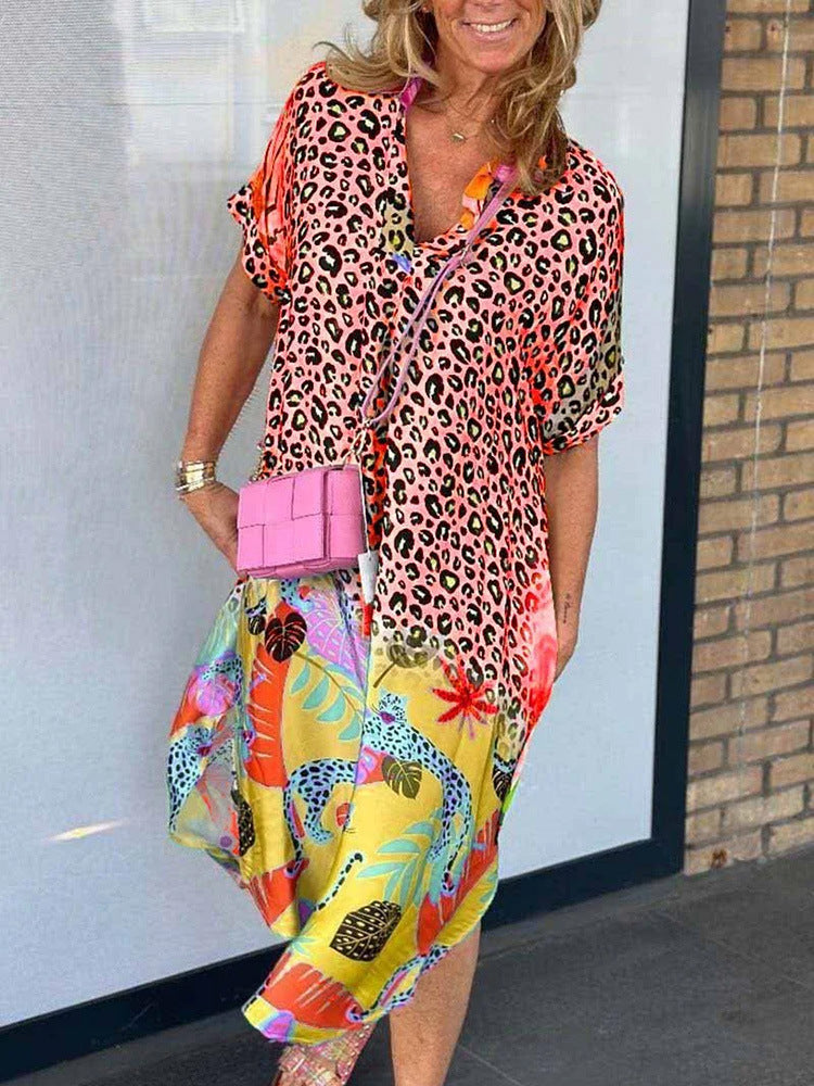 Lola | Bold Print Oversized Shirt Dress