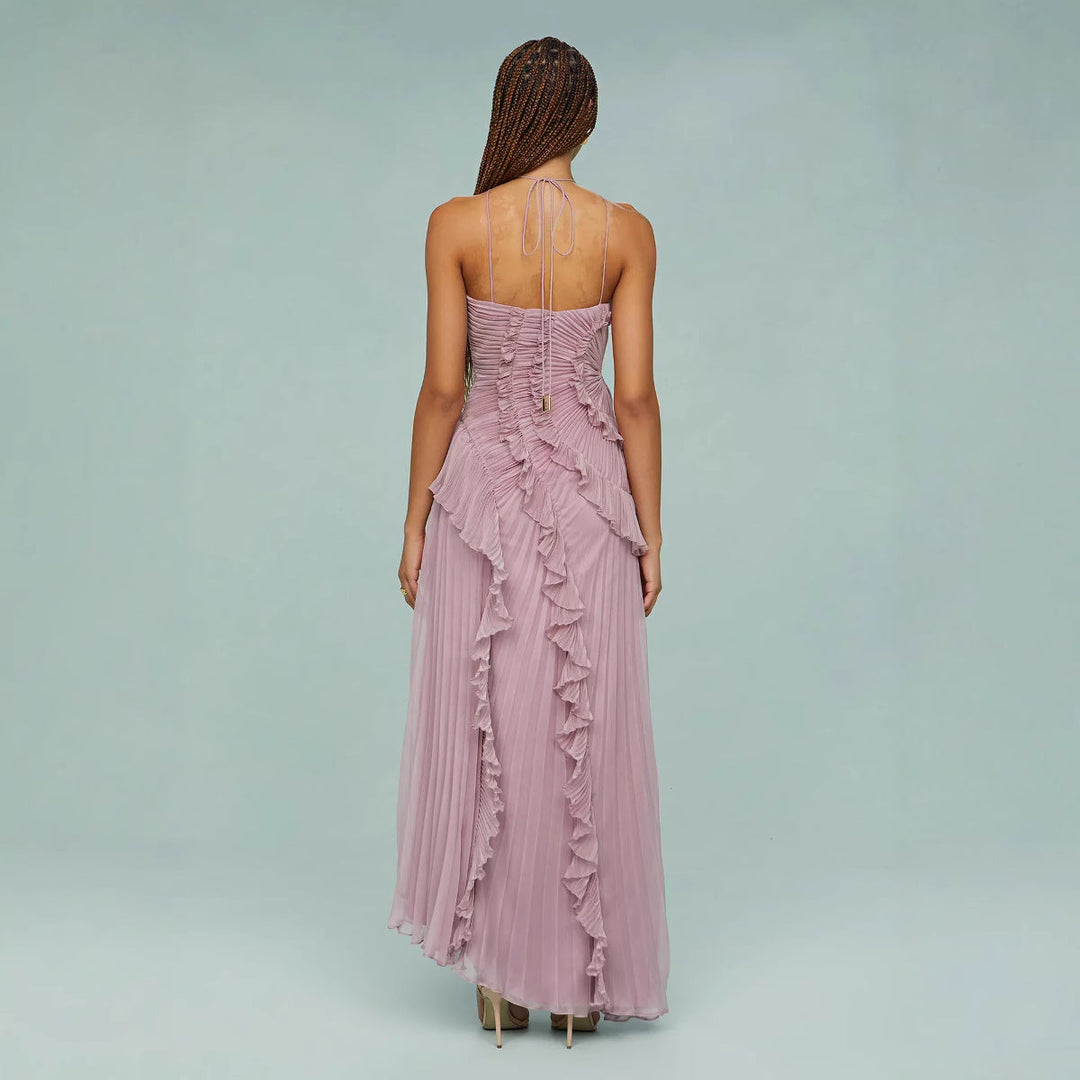 Celestia | Elegant Pleated Evening Dress
