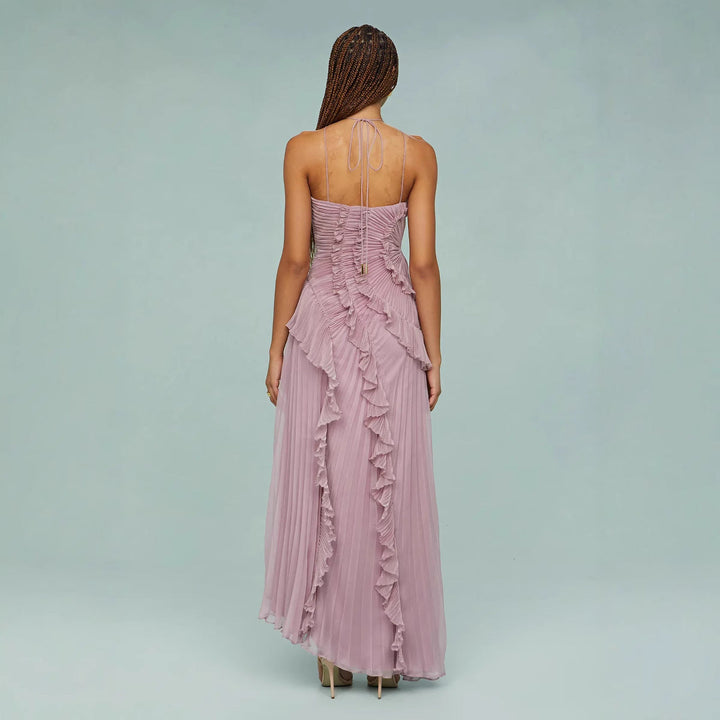 Celestia | Elegant Pleated Evening Dress