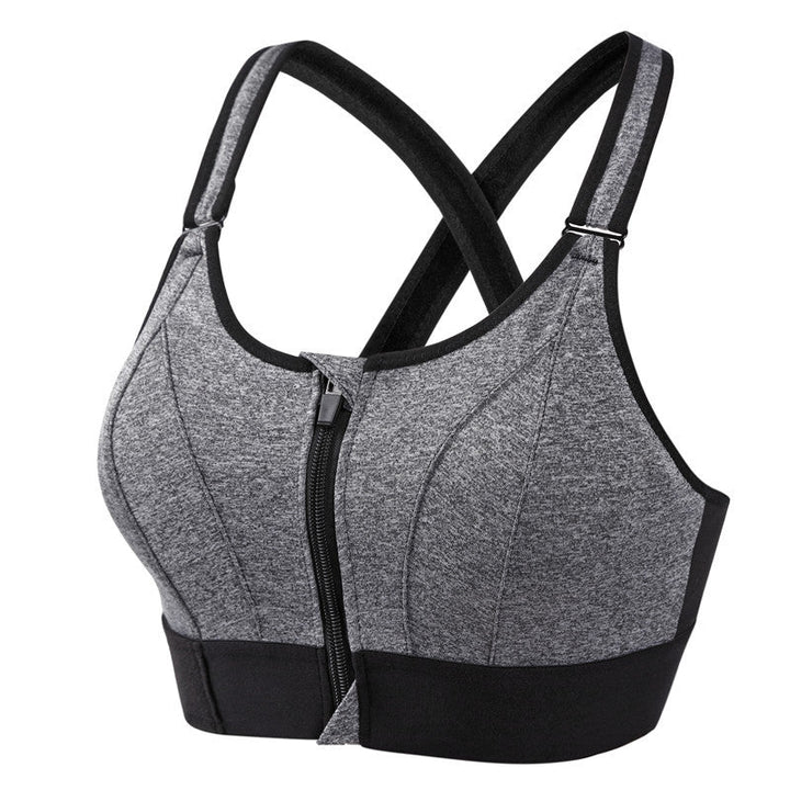 Lena | Supportive Zip Front Sports Bra