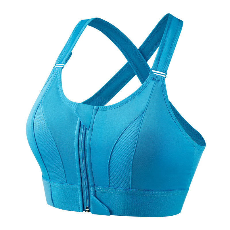 Lena | Supportive Zip Front Sports Bra