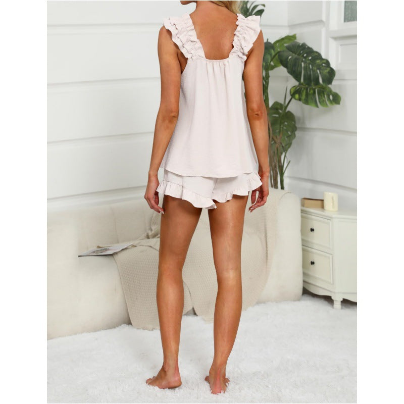 Avery | Ruffled Two-Piece Lounge Set
