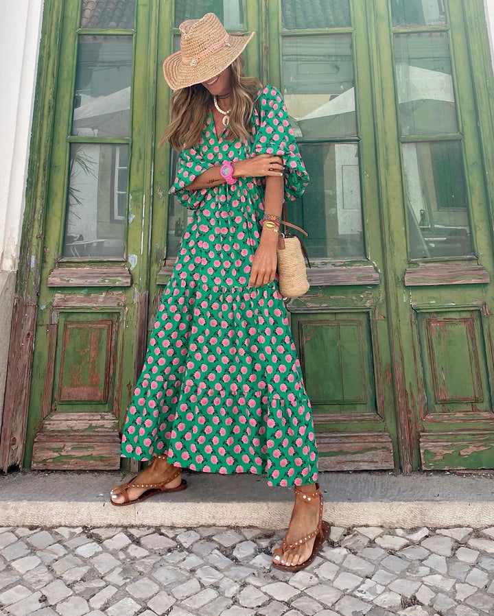 Lucinda | Playful Floral Midi Dress