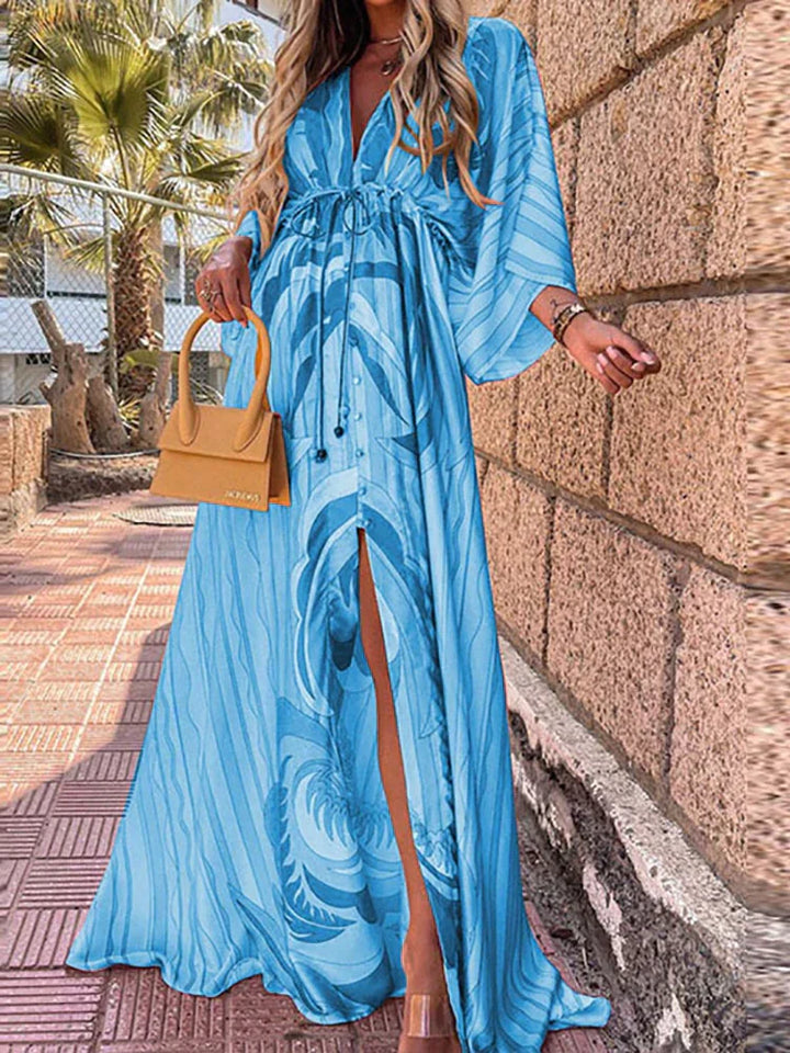 Alora | Heart Print Maxi Dress