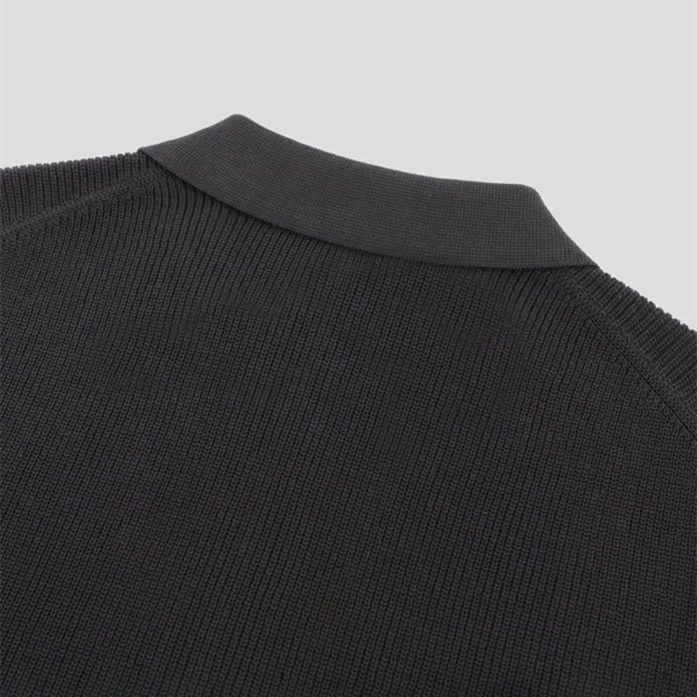 Declan | Men’s Muscle-Fit Quarter-Zip Knit Polo