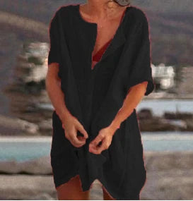 Lyra | Relaxed Button-Up Beach Cover-Up