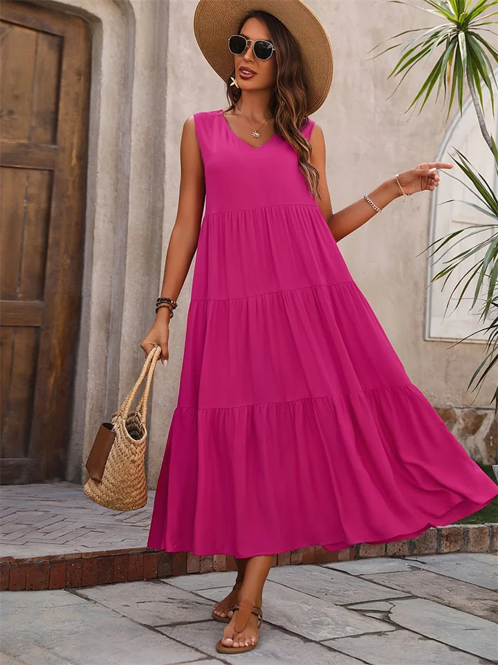 Liana | Sleeveless Flowy Summer Dress