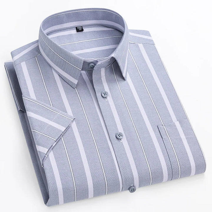 Winston | Men’s Classic Patterned Short Sleeve Button-Down Shirt
