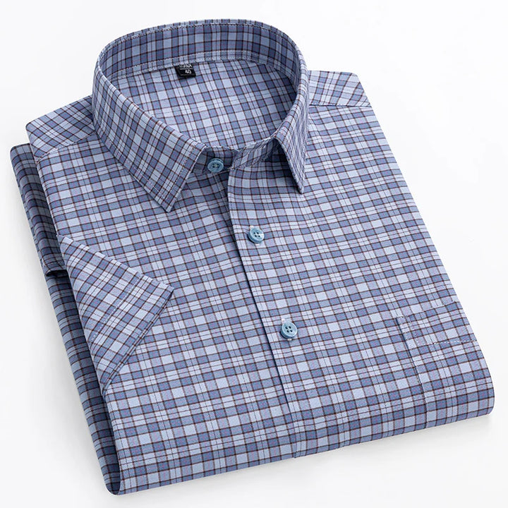 Winston | Men’s Classic Patterned Short Sleeve Button-Down Shirt