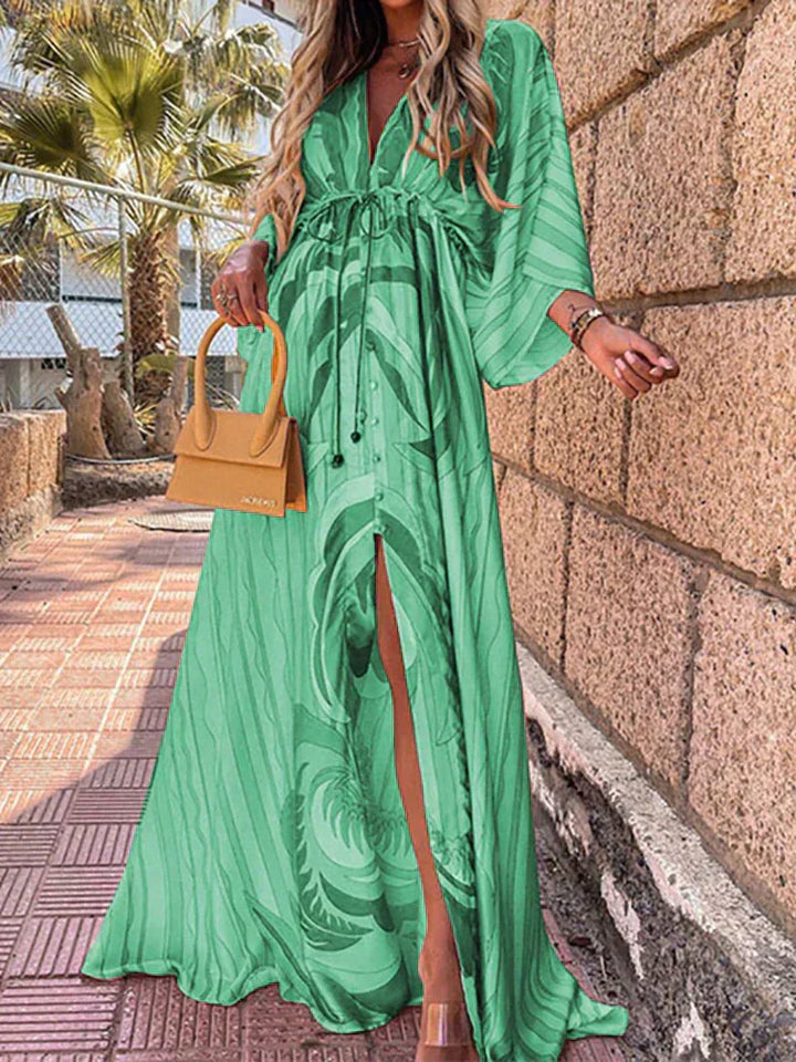 Alora | Heart Print Maxi Dress
