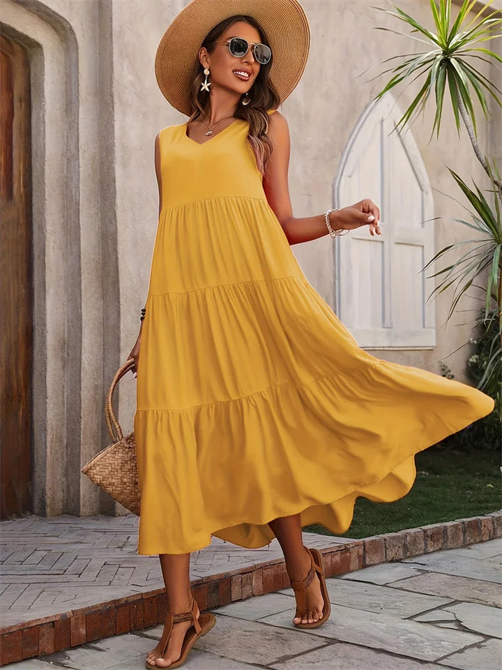 Liana | Sleeveless Flowy Summer Dress