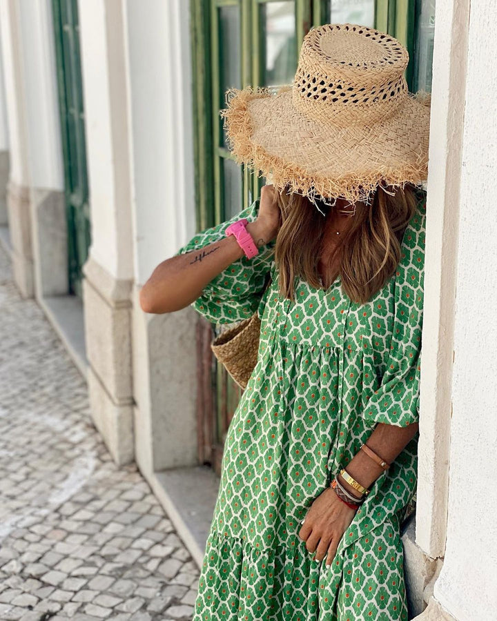 Lucinda | Playful Floral Midi Dress
