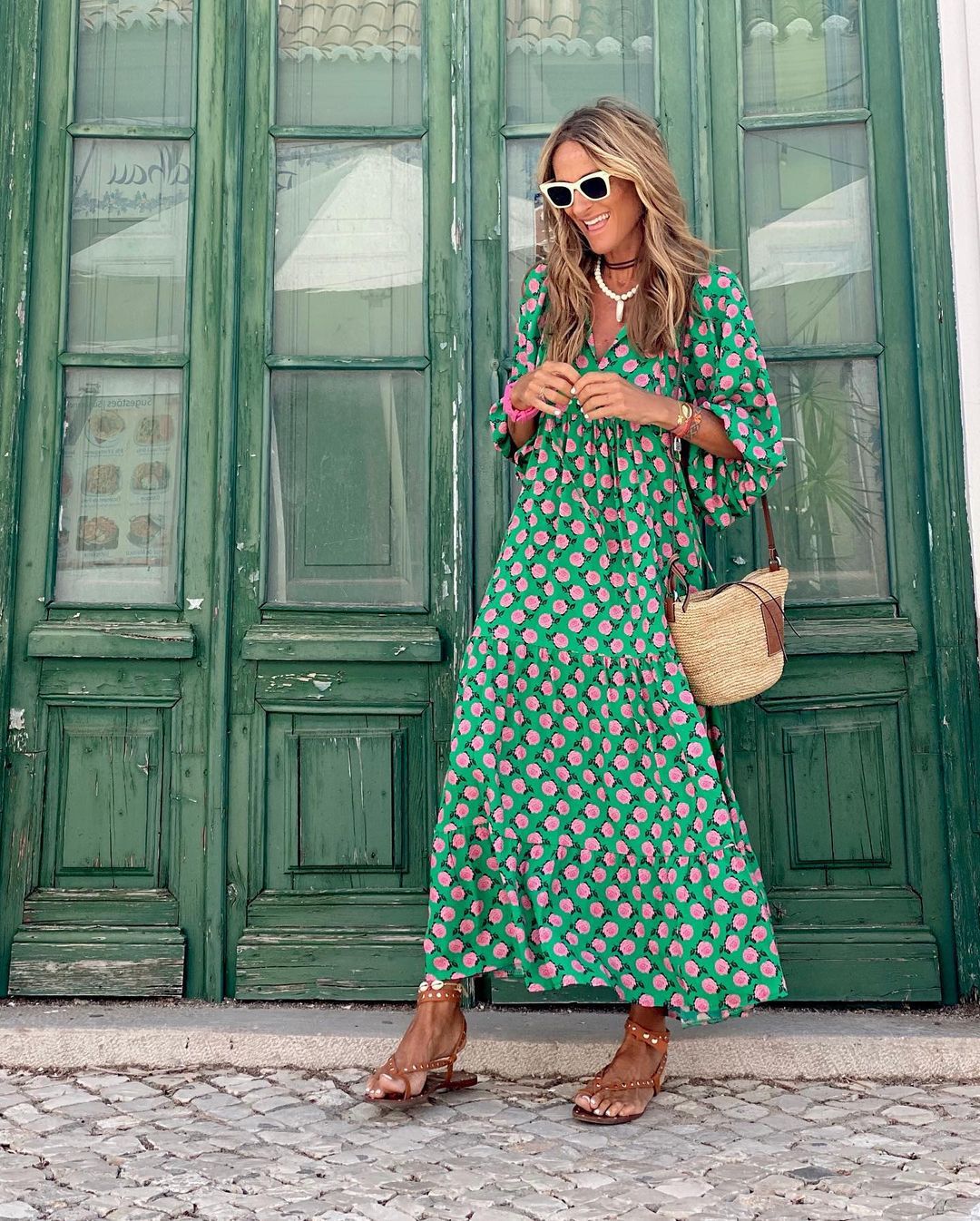 Lucinda | Playful Floral Midi Dress