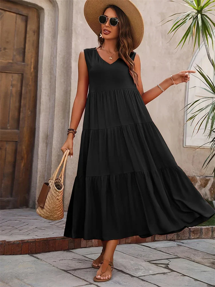 Liana | Sleeveless Flowy Summer Dress
