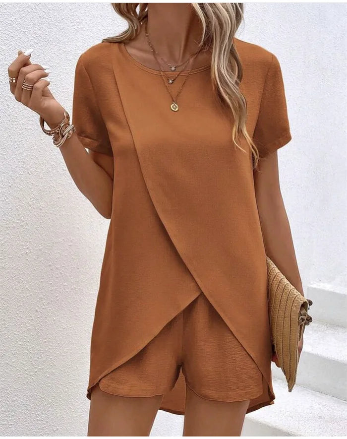Marisol | Elegant Overlap Playsuit