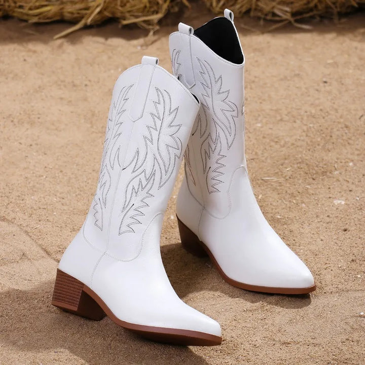 Women’s Western Stitch Mid-Calf Boots