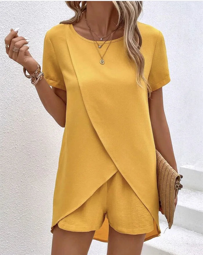 Marisol | Elegant Overlap Playsuit