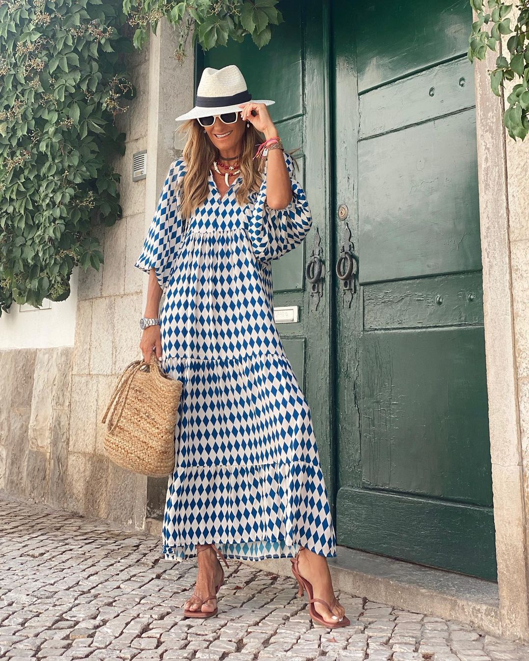 Lucinda | Playful Floral Midi Dress