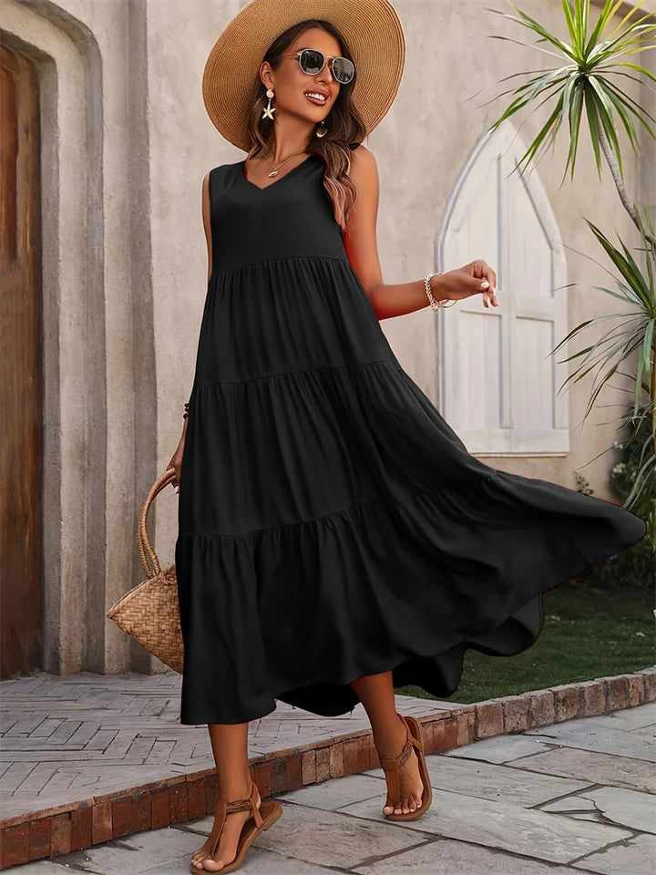 Liana | Sleeveless Flowy Summer Dress