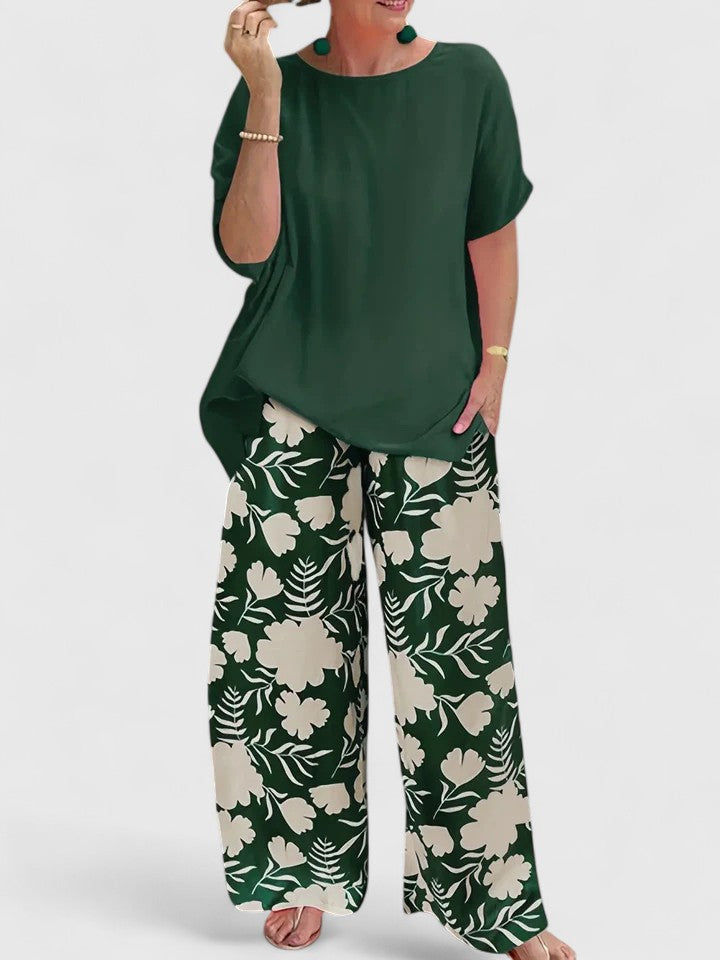Marina | Relaxed Fit Floral Two-Piece Set