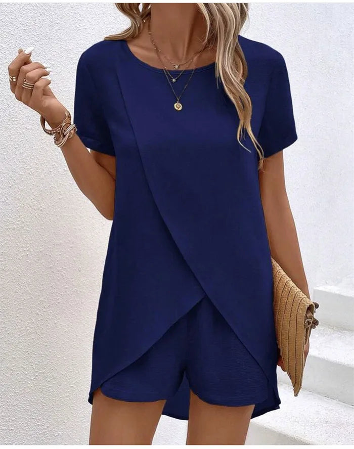 Marisol | Elegant Overlap Playsuit