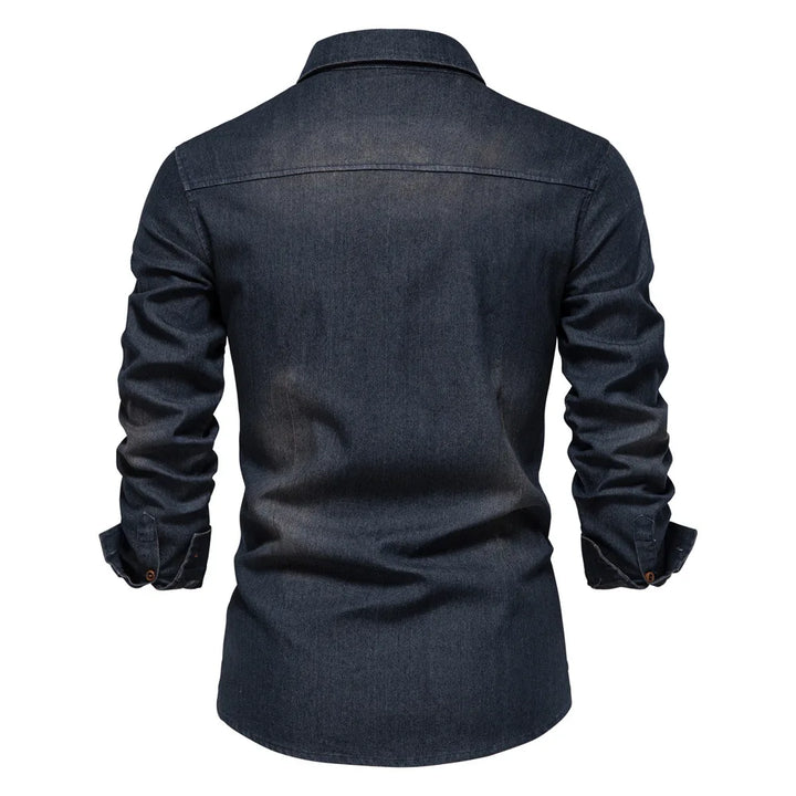 Weston | Men’s Soft-Washed Denim Button-Down Shirt