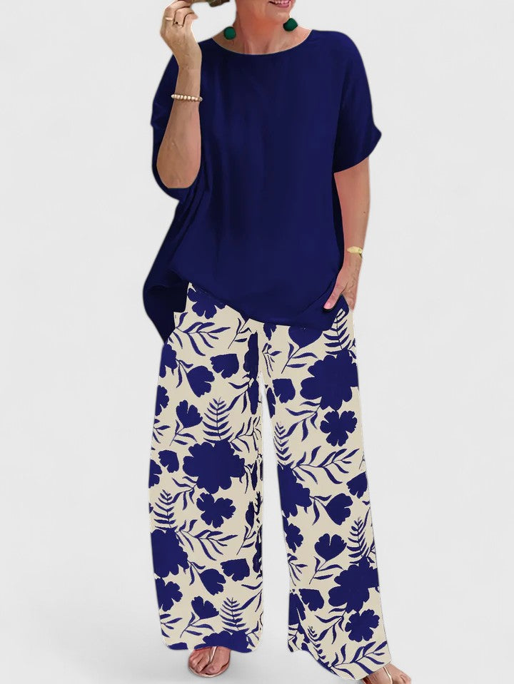 Marina | Relaxed Fit Floral Two-Piece Set