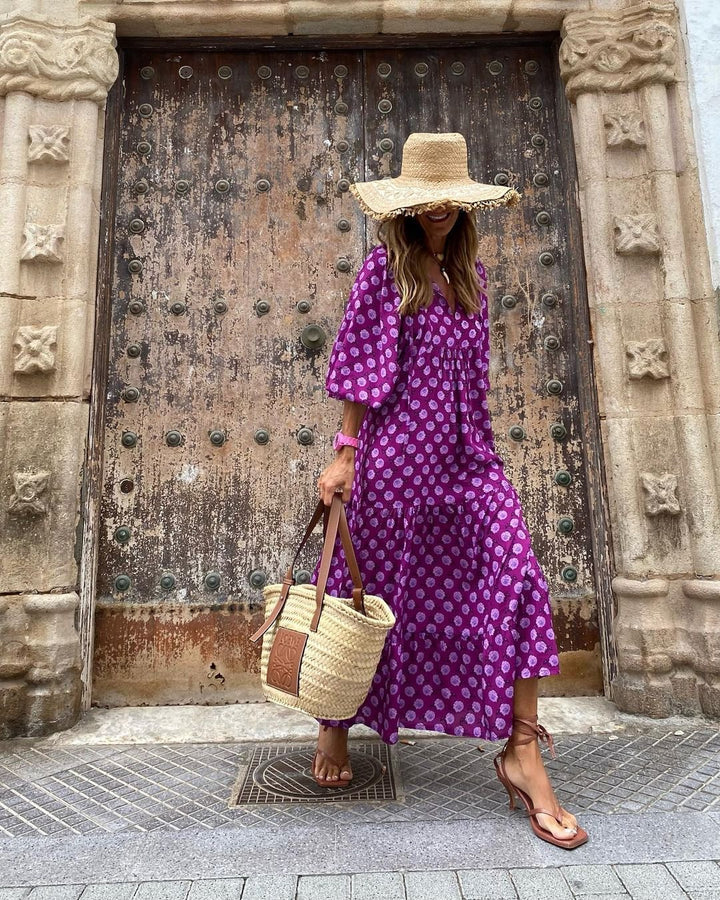 Lucinda | Playful Floral Midi Dress
