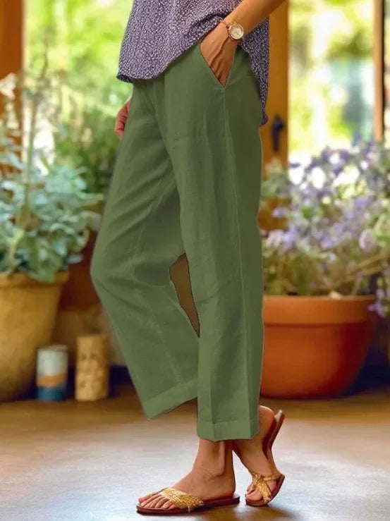 Relaxed Ankle-Length Trousers
