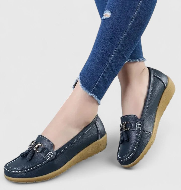 Women’s Orthopedic Slip-On Loafers with Cushioned Sole