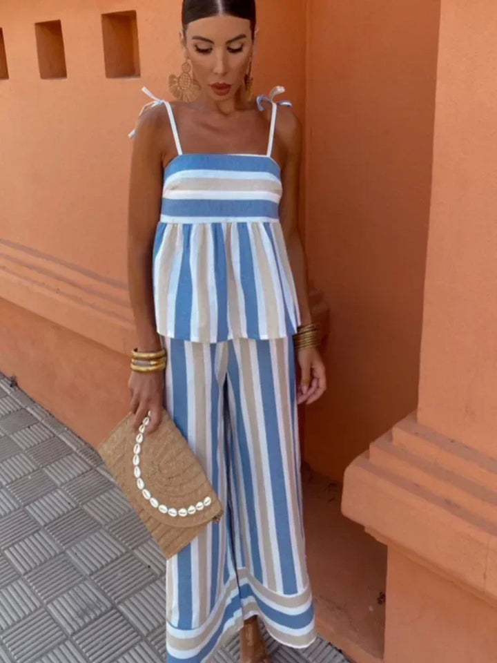 Tahlia | Striped Summer Co-ord Set