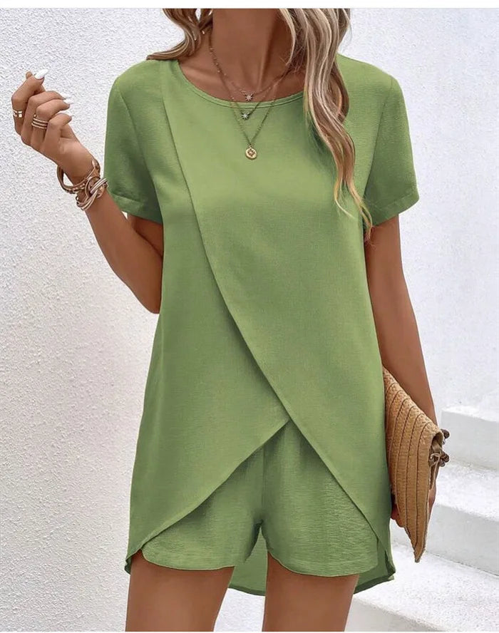 Marisol | Elegant Overlap Playsuit
